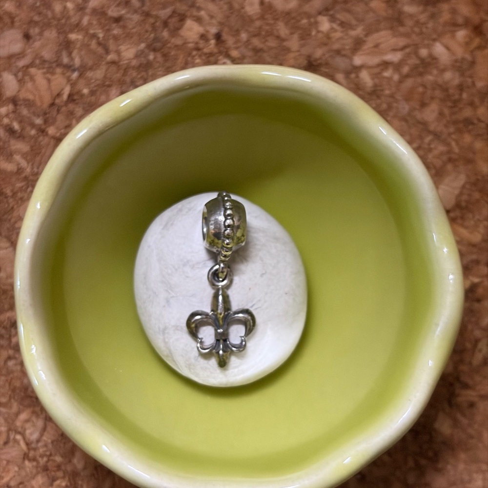 Pandora Silver Bracelet Charm - Fleur de lis